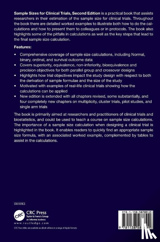 Julious, Steven A. (University of Sheffield - Sample Sizes for Clinical Trials