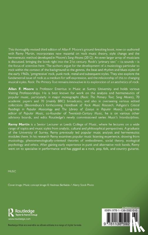 Moore, Allan, Martin, Remy - Rock: The Primary Text