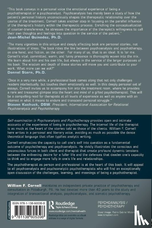 Cornell, William F. - Self-examination in Psychoanalysis and Psychotherapy
