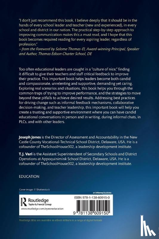 Jones, Joseph (New Castle County Vocational-Technical School District, Vari, T.J. (Appoquinimink School District - Candid and Compassionate Feedback