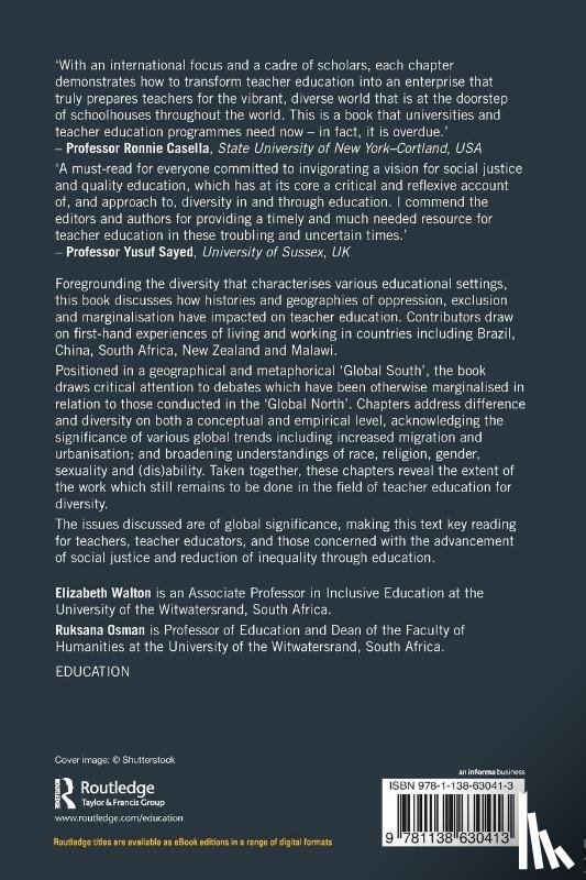  - Teacher Education for Diversity
