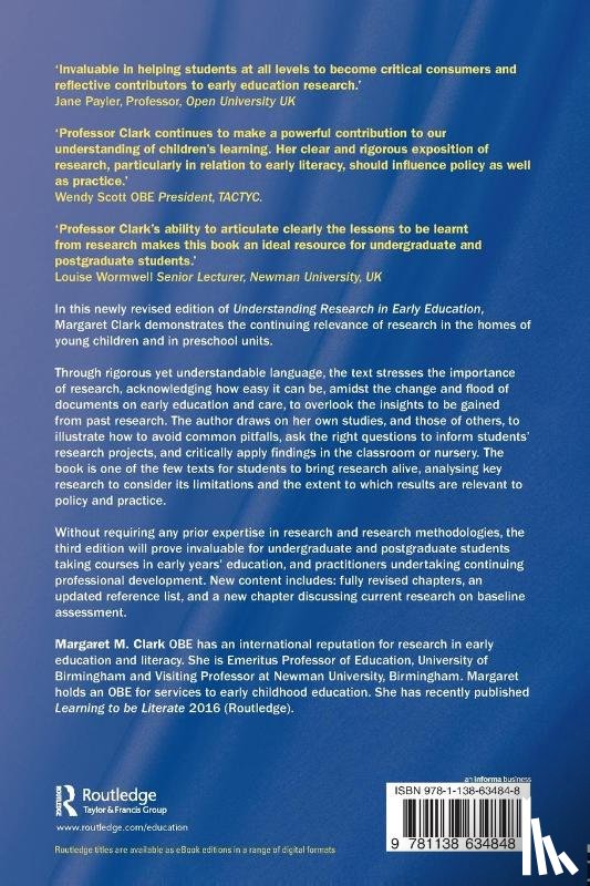 Clark, Margaret M. (University of Birmingham - Understanding Research in Early Education
