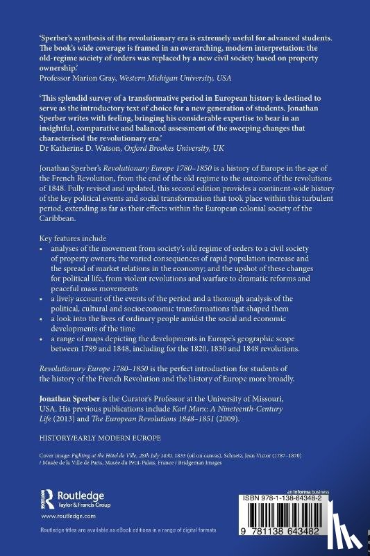 Sperber, Jonathan (University of Missouri - Revolutionary Europe 1780–1850