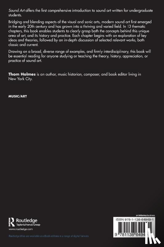 Holmes, Thom - Sound Art