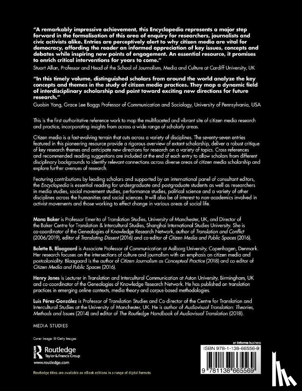  - The Routledge Encyclopedia of Citizen Media