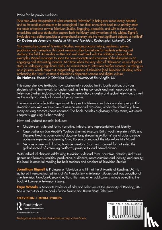 Bignell, Jonathan (University of Reading, Woods, Faye (University of Reading - An Introduction to Television Studies