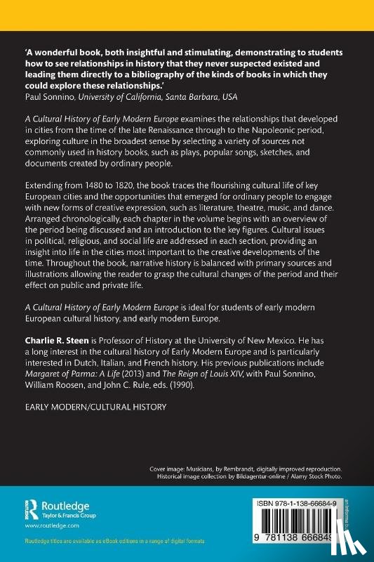 Steen, Charlie R. - A Cultural History of Early Modern Europe
