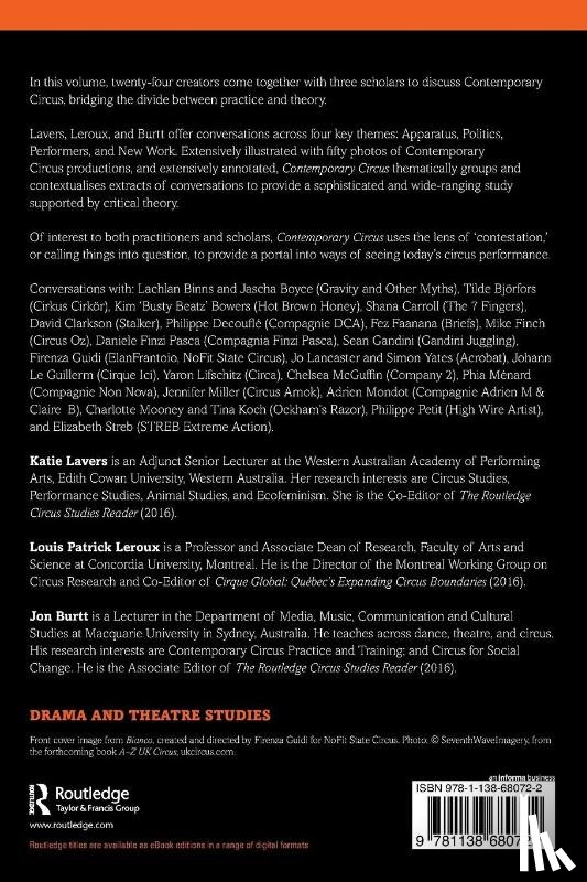 Lavers, Katie (Skadada, Leroux, Louis Patrick, Burtt, Jon - Contemporary Circus