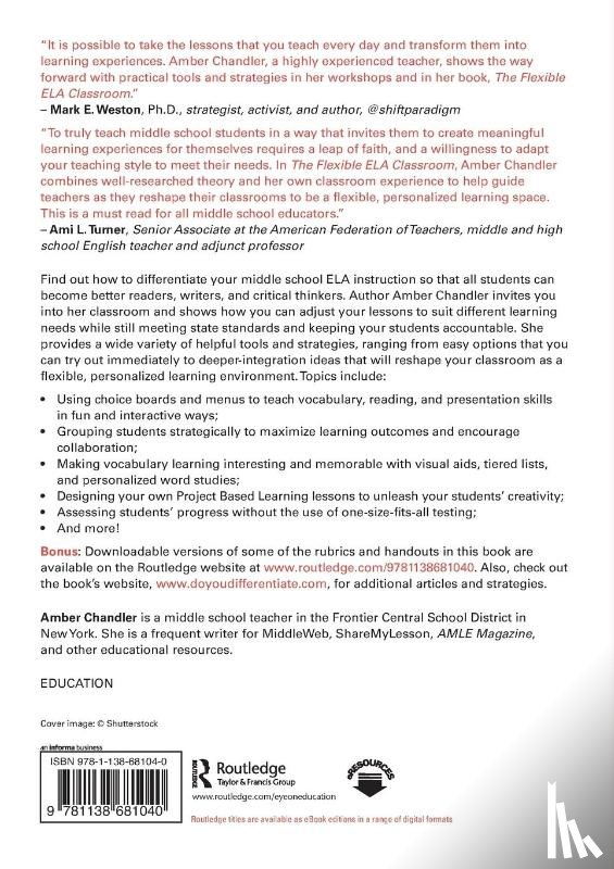 Chandler, Amber (Frontier Central School District - The Flexible ELA Classroom
