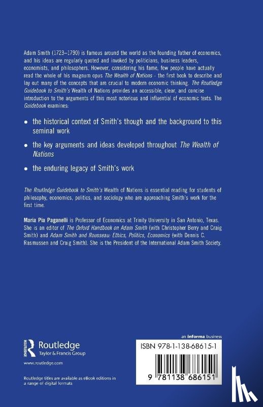 Paganelli, Maria Pia (Trinity University - The Routledge Guidebook to Smith's Wealth of Nations