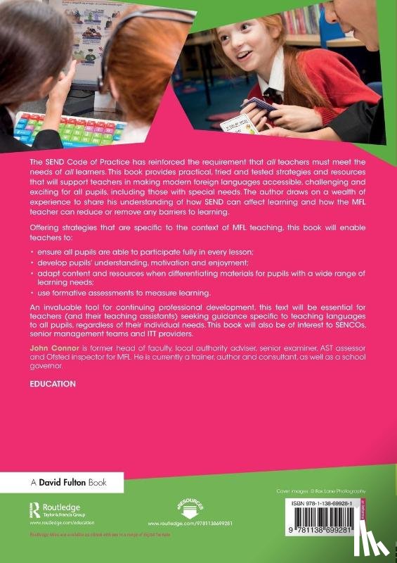 Connor, John (Education Trainer and Consultant - Addressing Special Educational Needs and Disability in the Curriculum: Modern Foreign Languages
