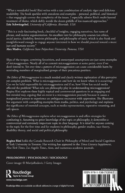 Rini, Regina (York University - The Ethics of Microaggression