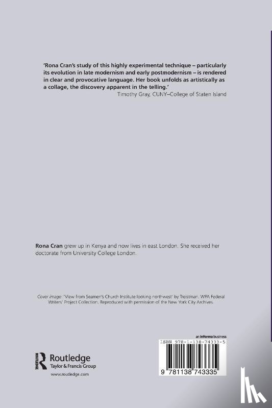Cran, Rona - Collage in Twentieth-Century Art, Literature, and Culture