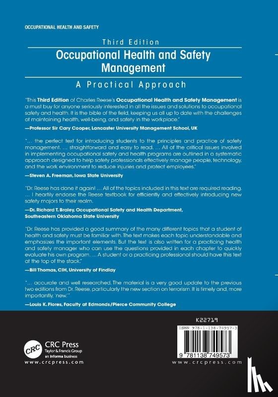 Reese, Charles D. (University of Connecticut - Occupational Health and Safety Management