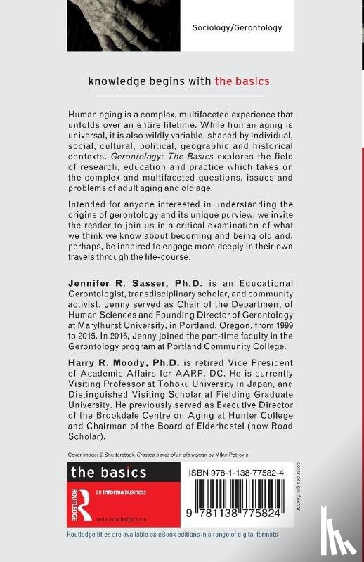 Sasser, Jennifer, Moody, Harry - Gerontology: The Basics