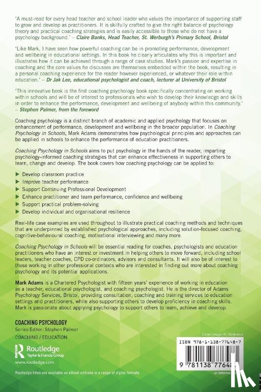 Adams, Mark (Adams Psychology Services - Coaching Psychology in Schools