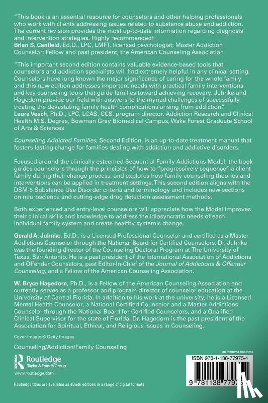 Juhnke, Gerald A. (The University of Texas at San Antonio, Hagedorn, W. Bryce (University of Central Florida - Counseling Addicted Families