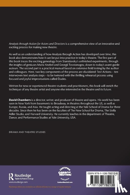 Chambers, David - Analysis through Action for Actors and Directors