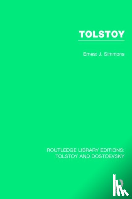 Simmons, Ernest Joseph - Tolstoy