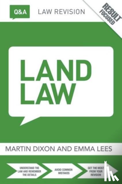 Dixon, Martin (University of Cambridge, Lees, Emma (University of Cambridge - Q&A Land Law