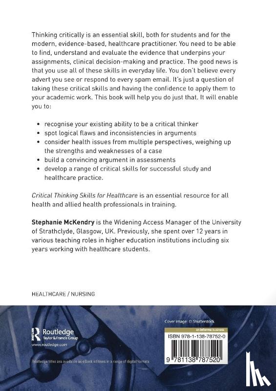 Mckendry, Stephanie - Critical Thinking Skills for Healthcare