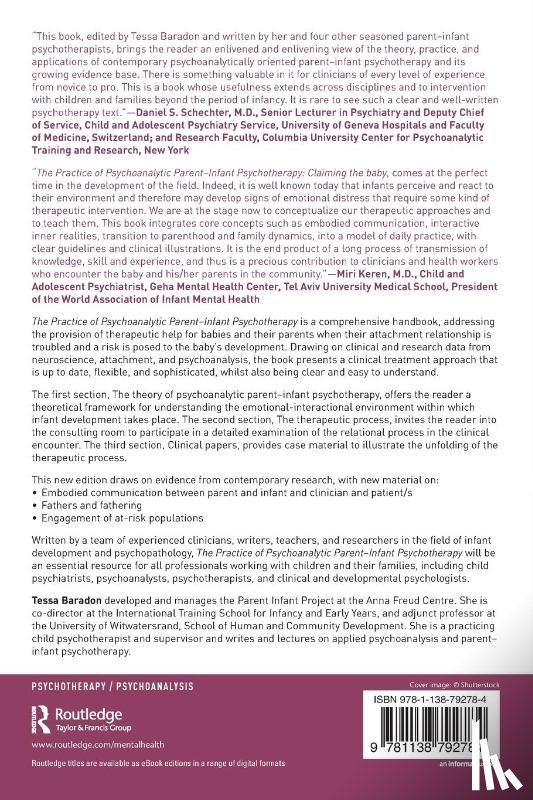 Baradon, Tessa (Anna Freud Centre, Biseo, Michela, Broughton, Carol, James, Jessica - The Practice of Psychoanalytic Parent-Infant Psychotherapy