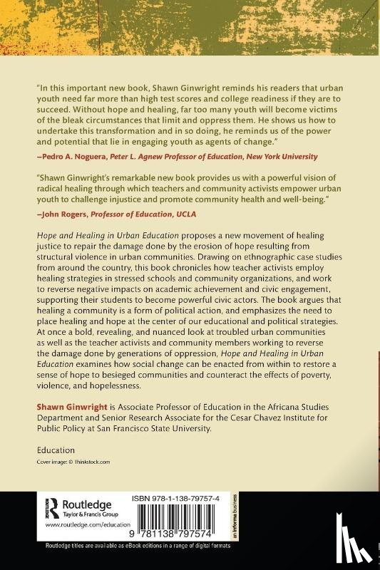 Ginwright, Shawn (San Francisco State University - Hope and Healing in Urban Education