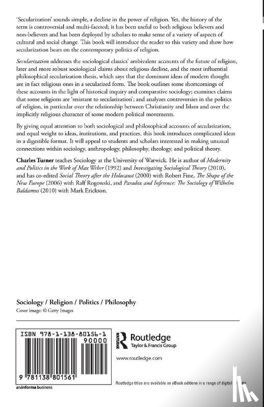 Turner, Charles (Warwick University - Secularization