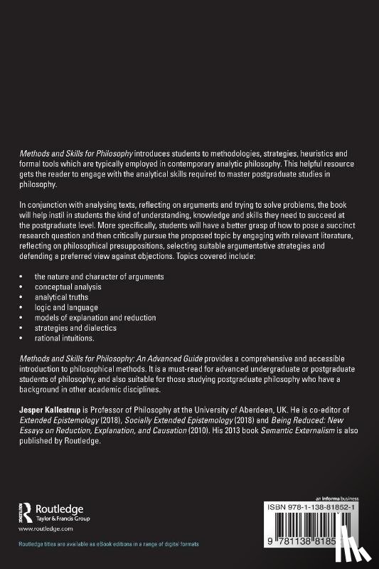Kallestrup, Jesper (University of Aberdeen - Methods and Skills for Philosophy