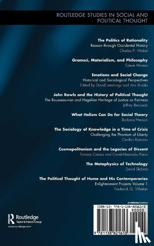 Whelan, Frederick G. - Political Thought of Hume and his Contemporaries