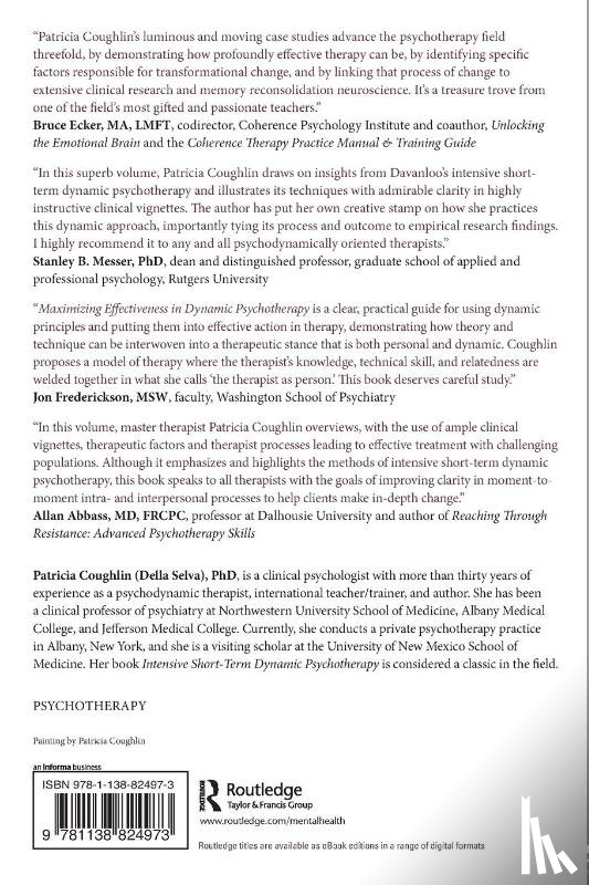 Coughlin, Patricia (Clinical psychologist - Maximizing Effectiveness in Dynamic Psychotherapy