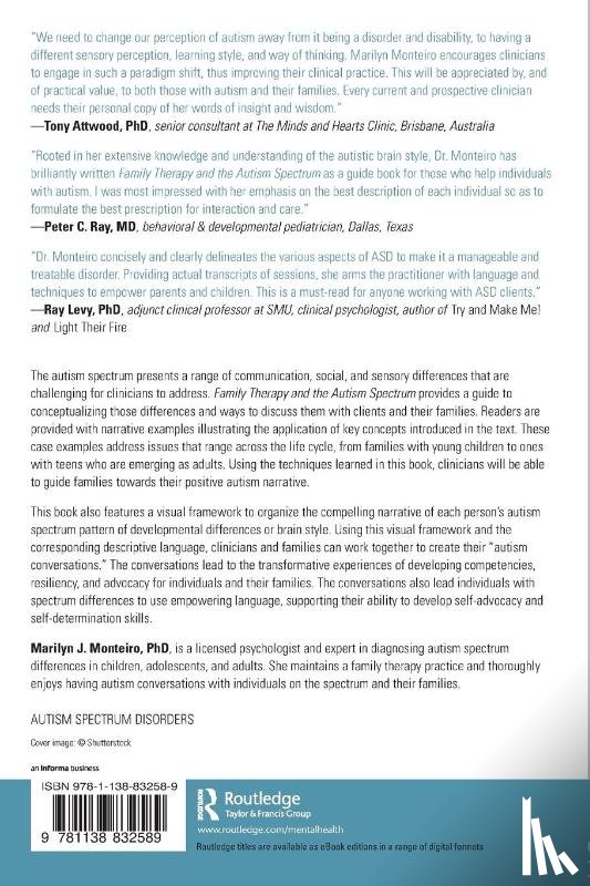 Monteiro, Marilyn J. (in private practice - Family Therapy and the Autism Spectrum