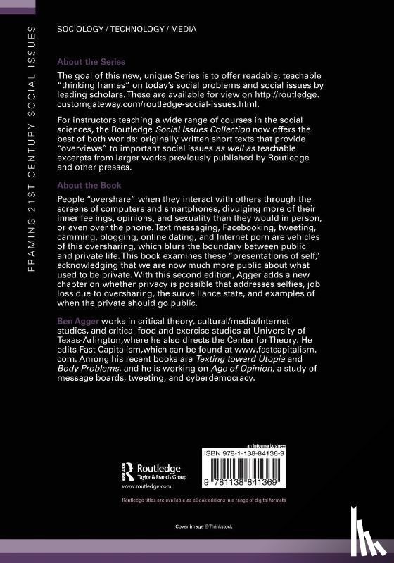 Agger, Ben (University of Texas - Oversharing: Presentations of Self in the Internet Age