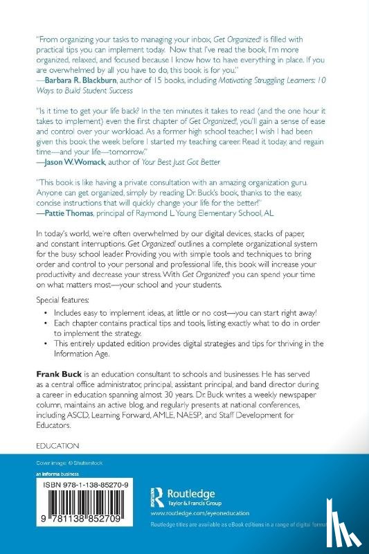Buck, Frank (Education Consultant - Get Organized!