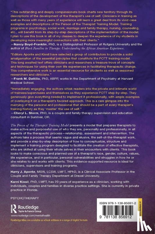  - The Person of the Therapist Training Model