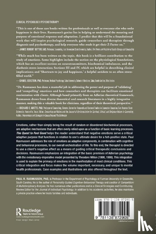 Rasmussen, Paul R. - The Quest to Feel Good