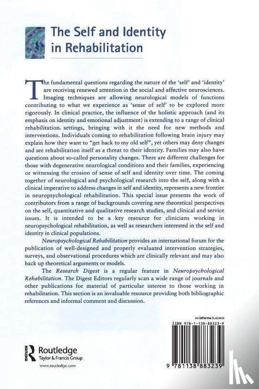  - The Self and Identity in Rehabilitation