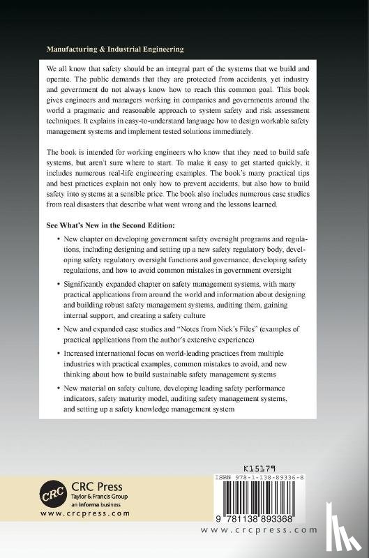 Bahr, Nicholas J. - System Safety Engineering and Risk Assessment