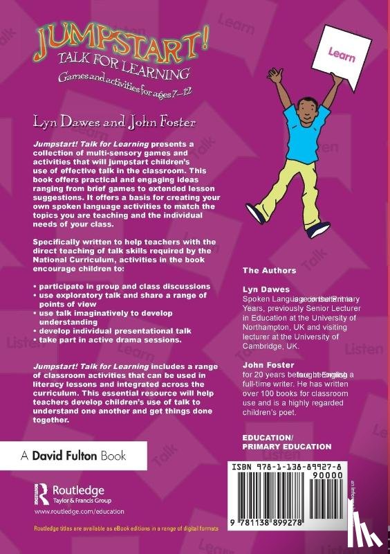 Dawes, Lyn (Consultant in Spoken Language in the Primary Years, Foster, John - Jumpstart! Talk for Learning