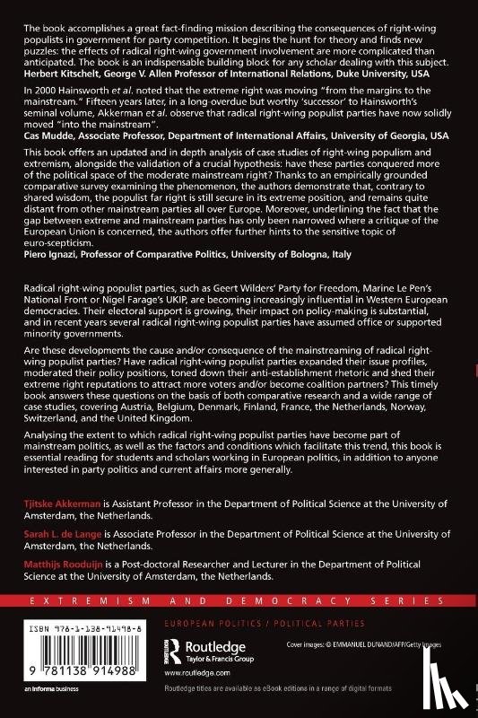  - Radical Right-Wing Populist Parties in Western Europe