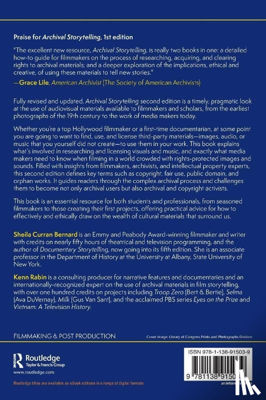 Bernard, Sheila Curran (University at Albany, Rabin, Kenn (Consulting producer and internationally-recognized expert on the use of archival materials in film storytelling) - Archival Storytelling
