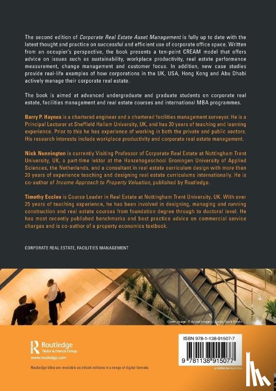 Haynes, Barry (Sheffield Hallam University, Nunnington, Nick (Sheffield Hallam University, Eccles, Timothy (Nottingham Trent University - Corporate Real Estate Asset Management
