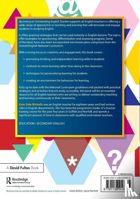 Sida-Nicholls, Kate (programme leader for a teacher training course - Becoming an Outstanding English Teacher