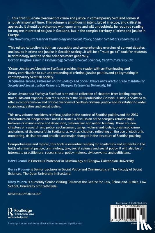 - Crime, Justice and Society in Scotland
