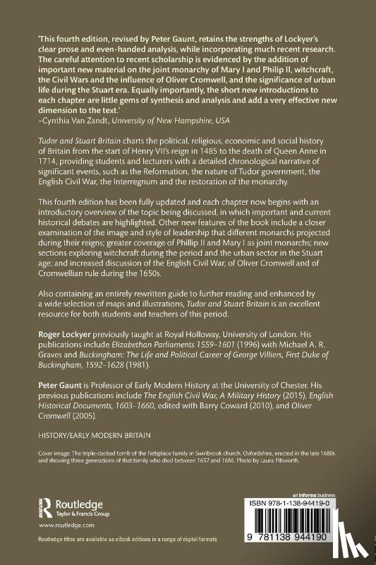 Lockyer, Roger (Royal Holloway, Gaunt, Peter (University of Chester - Tudor and Stuart Britain