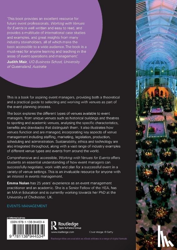 Delaney, Emma (University of Chichester - Working with Venues for Events