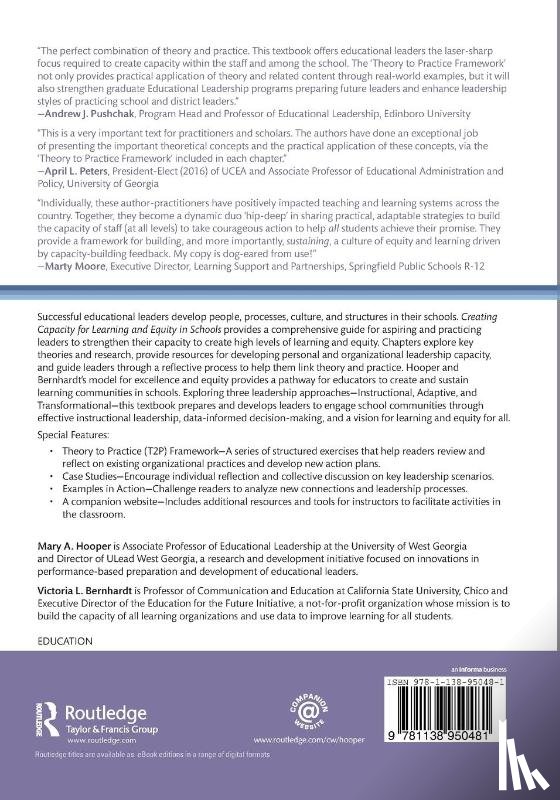 Hooper, Mary, Bernhardt, Victoria - Creating Capacity for Learning and Equity in Schools