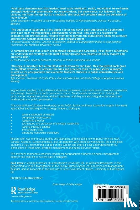 Joyce, Paul (Birmingham City University - Strategic Leadership in the Public Sector