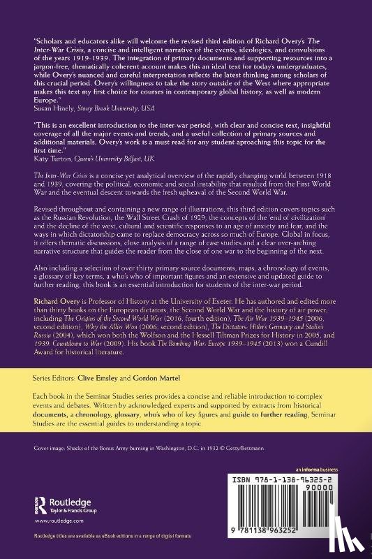 Overy, Richard (University of Exeter - The Inter-War Crisis