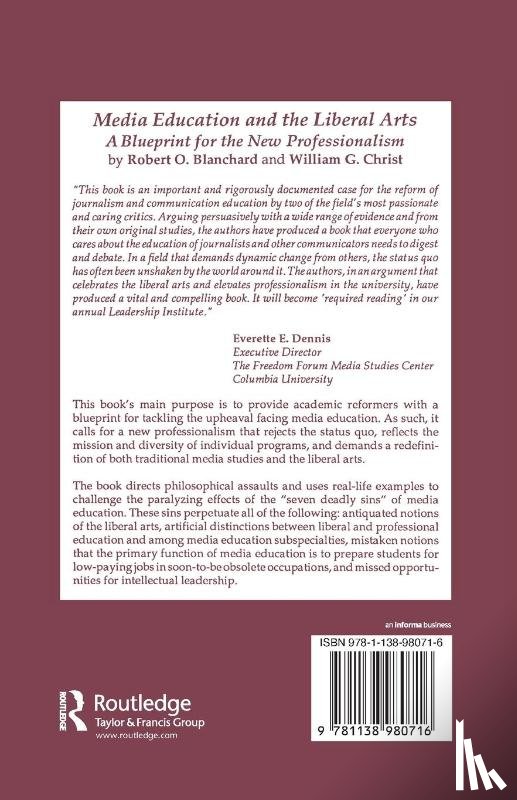 Blanchard, Robert O., Christ, William G. - Media Education and the Liberal Arts